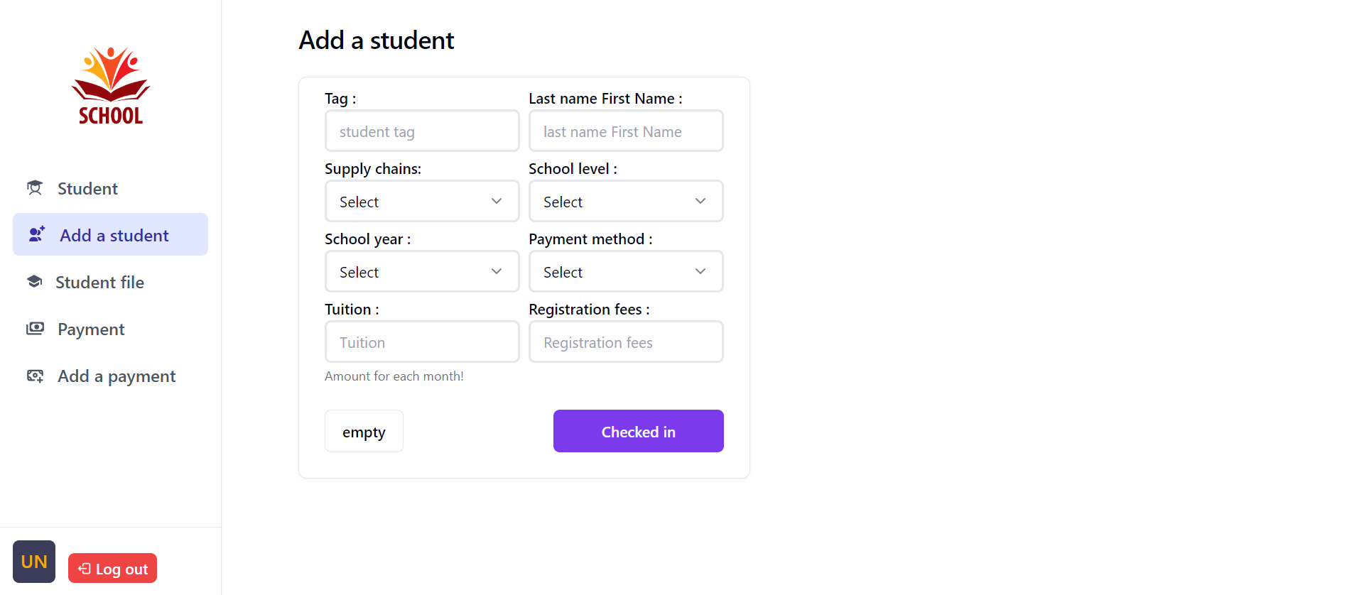 interface to get api key